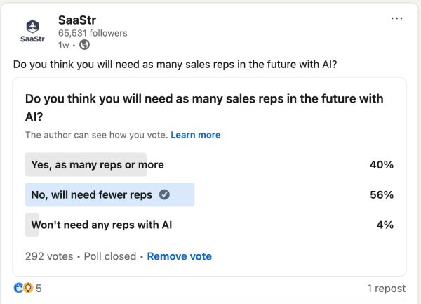 2026 Will Be a World of PLG+AI.  PLG plus AI Sales Reps.  We Have No Choice. - SaaStr
